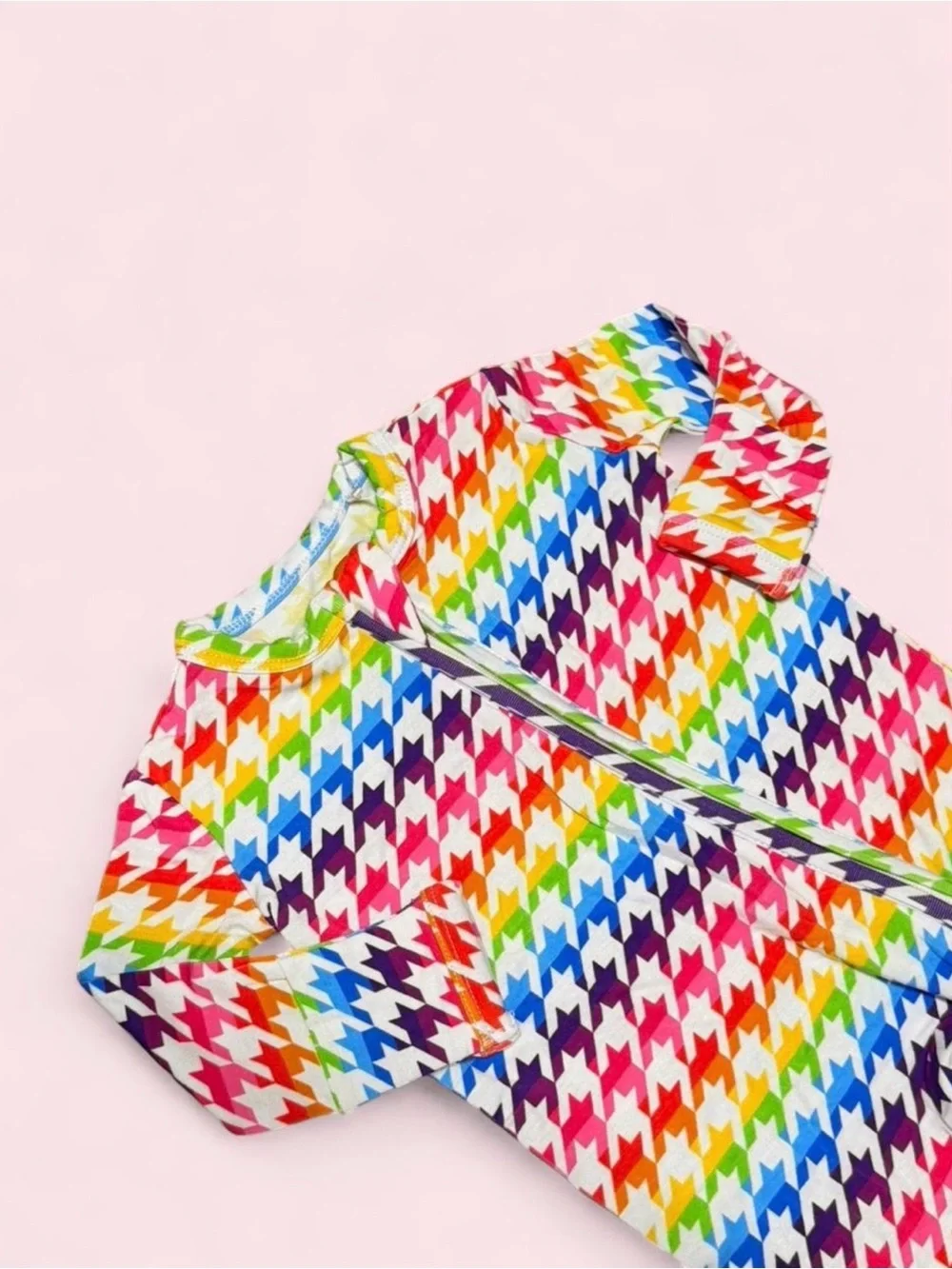 Little Bum Bums Bamboo Rainbow Houndstooth Newborn Gift NWT Zippy Blanket Bow